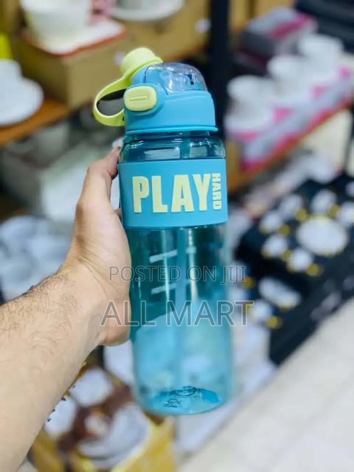 1L Water Bottle With and Without Straw