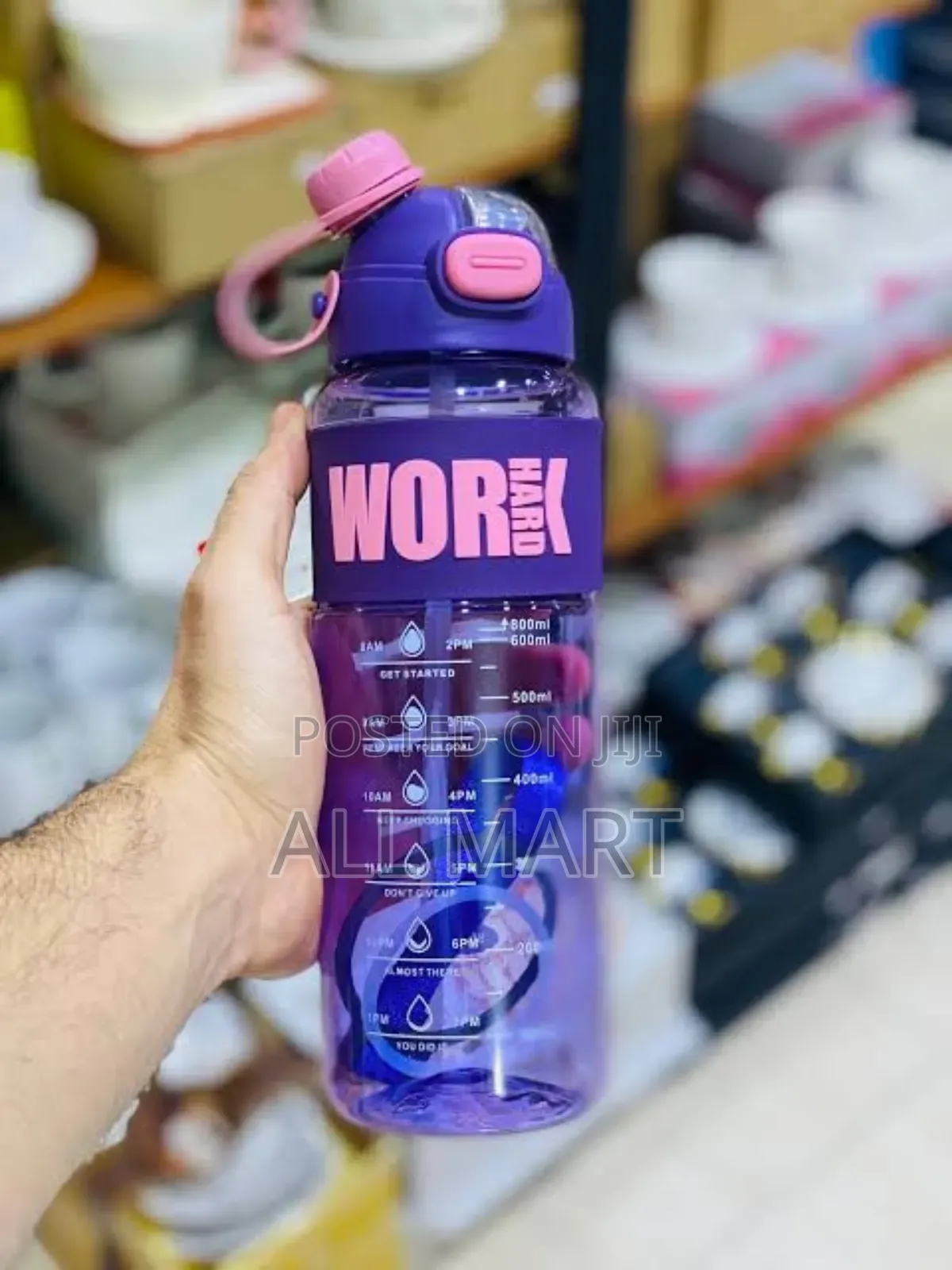 1L Water Bottle With and Without Straw