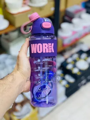 1L Water Bottle With and Without Straw