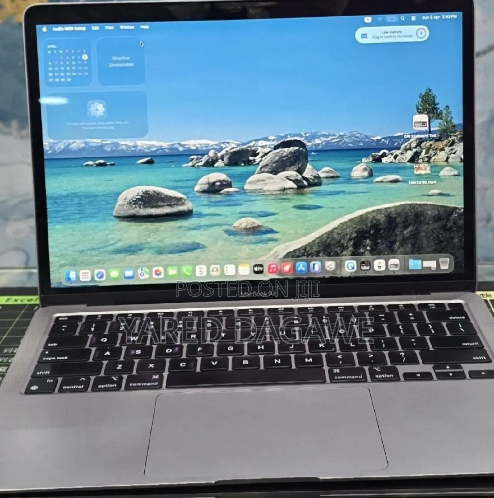 New Laptop Apple MacBook Air 2020 M1 8GB Apple M1 SSD 256GB