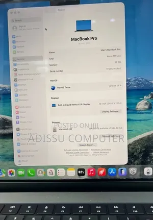New Laptop Apple MacBook Pro 2019 32GB Apple M1 SSD 1T