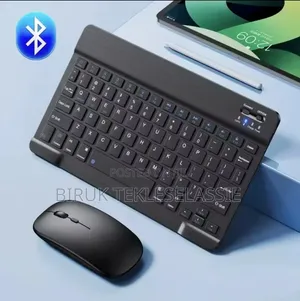Bluetooth Keyboard and Mouse Set Rechargeable Black Color