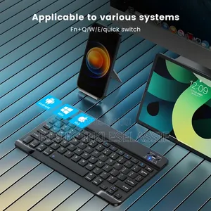 Bluetooth Keyboard and Mouse Set Rechargeable Black Color