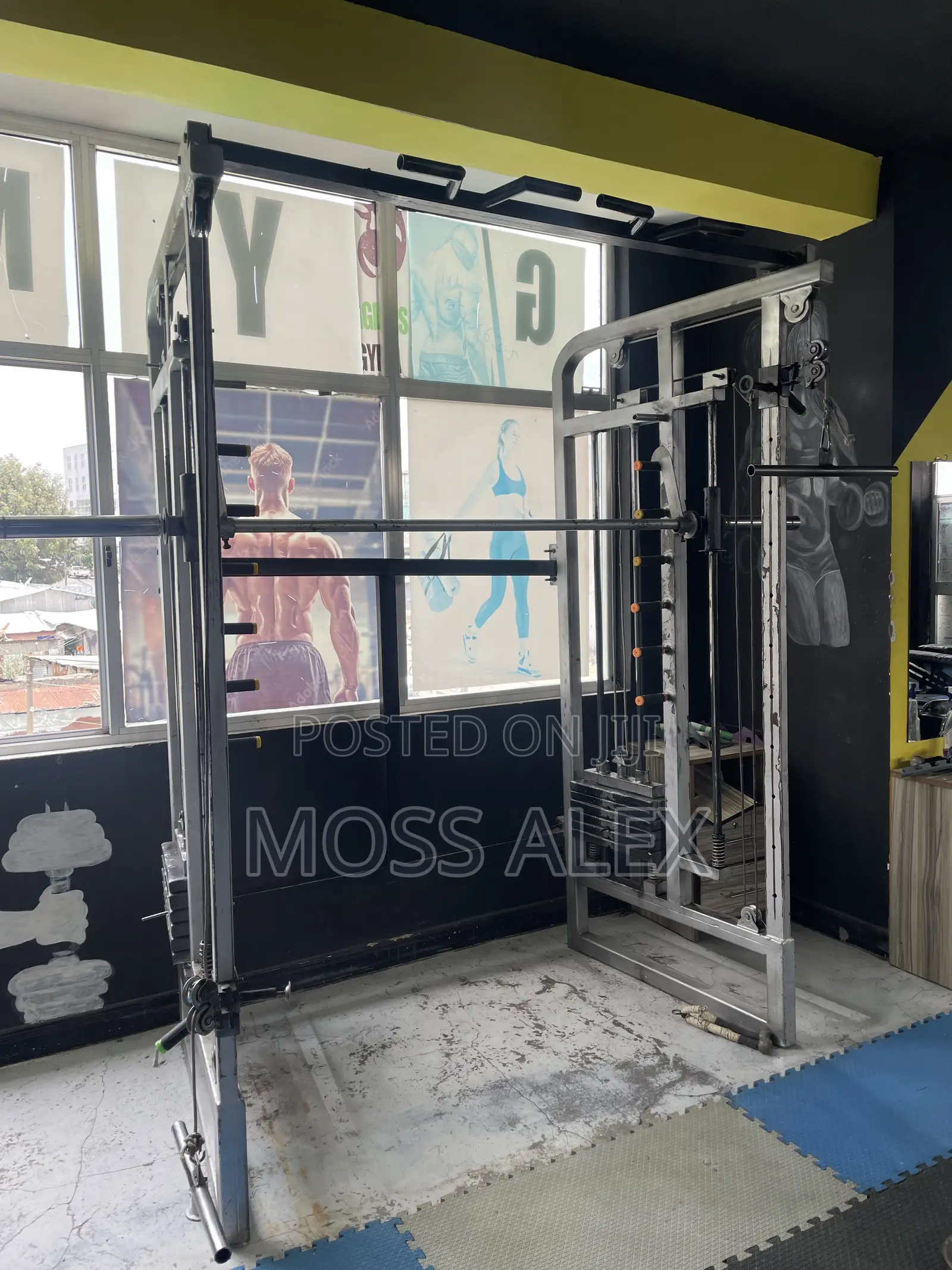 Cable Cross With Squat Machine