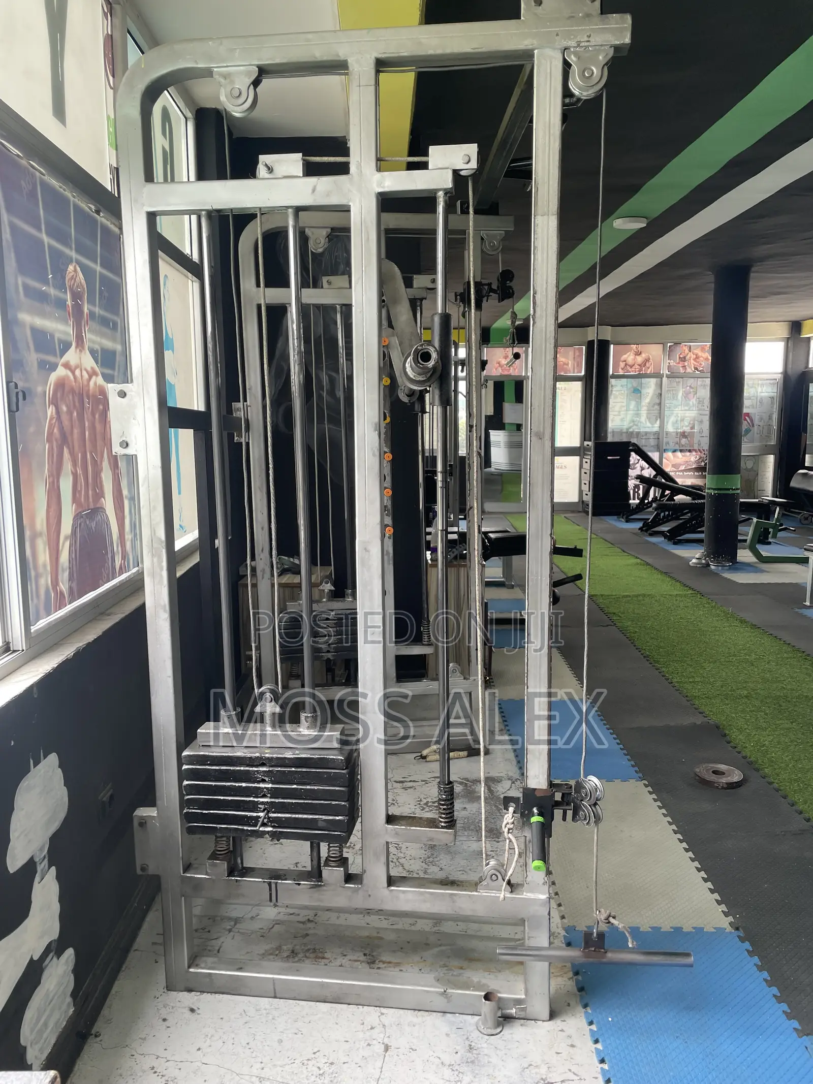 Cable Cross With Squat Machine
