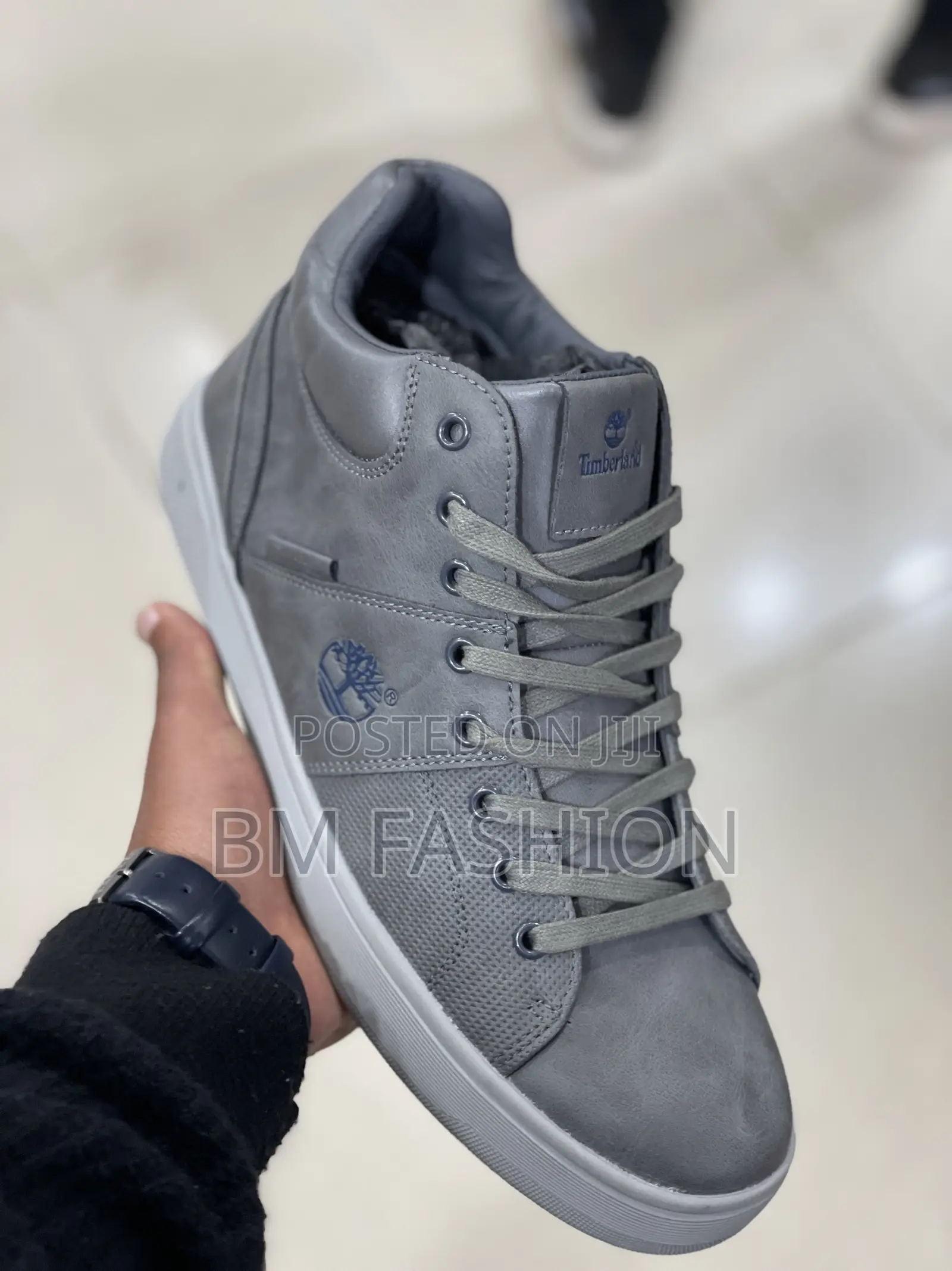 Gray Timberland Mid