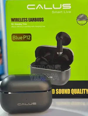 CALUS BLUE P12 Wireless Earbuds – Premium Metal Edition