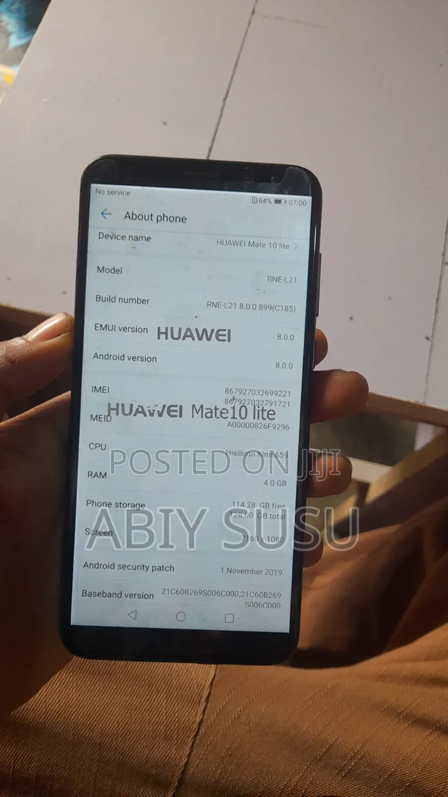 New Huawei Mate 10 Dual SIM 128 GB Black