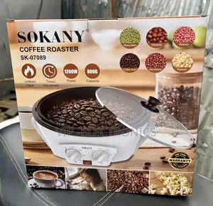 SOKANY Coffee Roaster – 1200W Multi-Purpose Bean Nut Roasting Machine