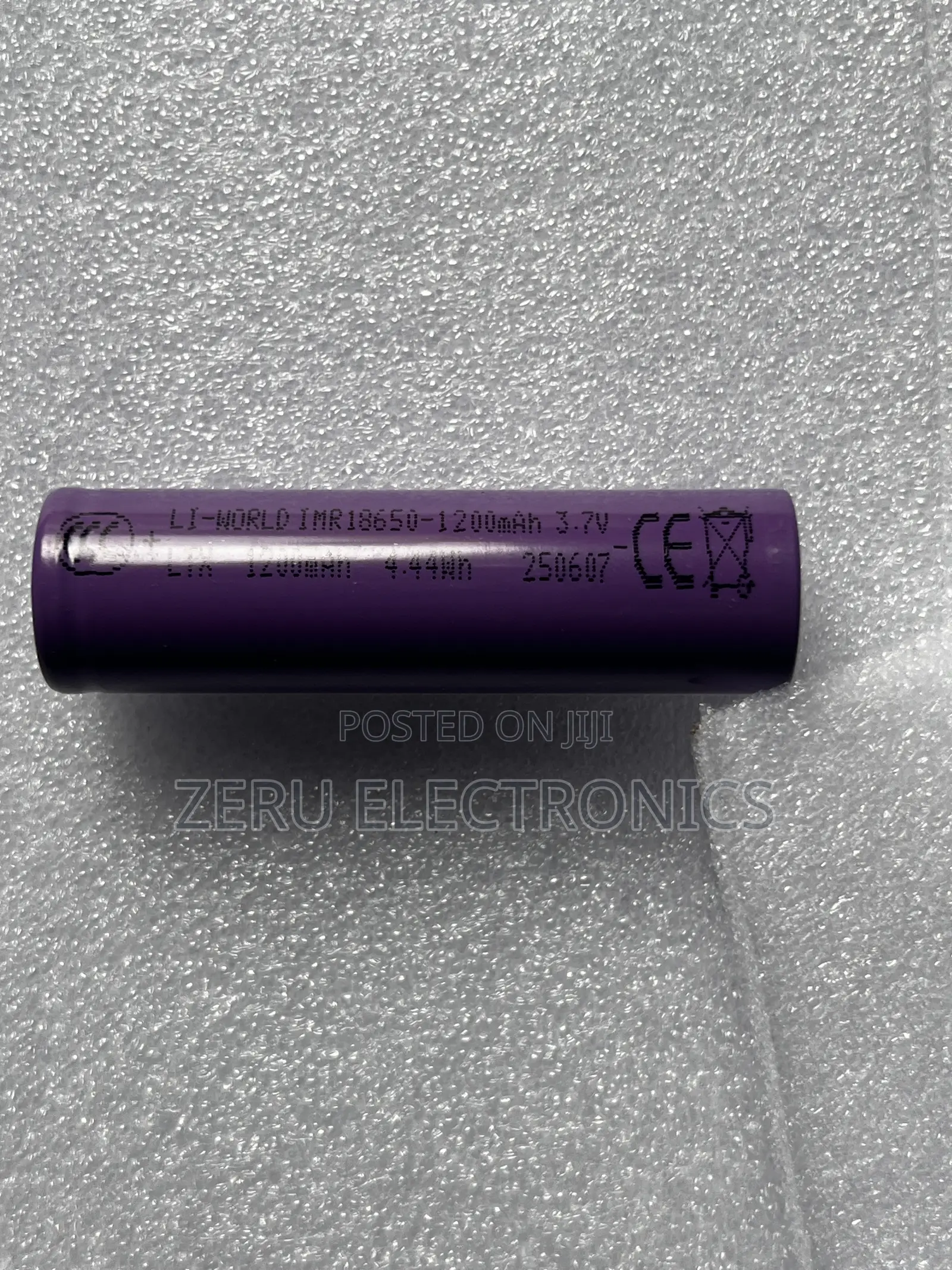 IMR 18650 3.7v Rechargeable Lithium Battery 1200mah