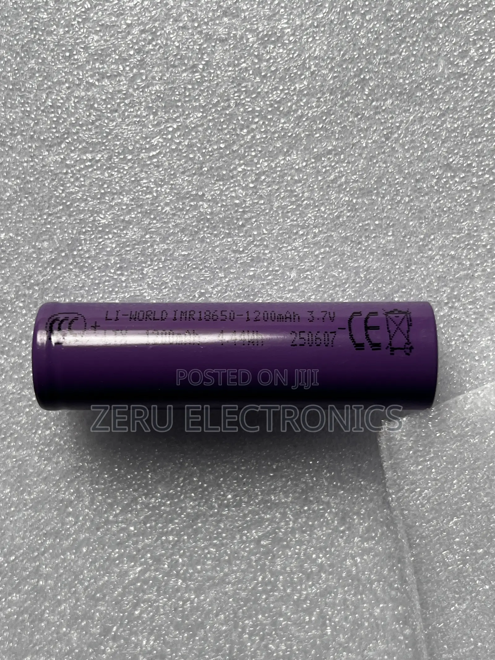 IMR 18650 3.7v Rechargeable Lithium Battery 1200mah