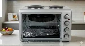 Oven With 2 Hot Plates 2 የኤሌክትሪክ ማብሰያ ምድጃዎች ለመጋገር