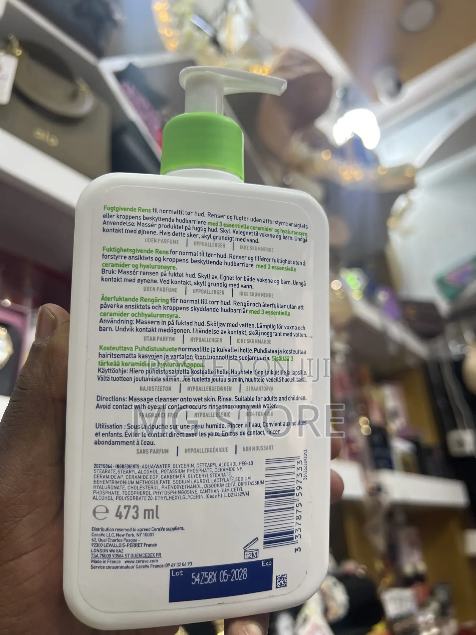 Cerave Hydrating Cleanser for Normal to Dry 473ml