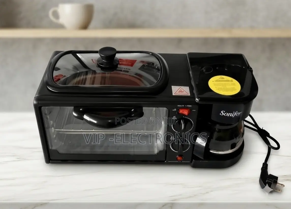 Sonifer Breakfast Maker – Electric Oven, Coffee Maker Griddle Combo