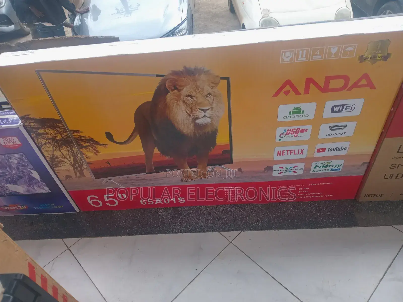 Anda 65inch TV Smart Android New 20 25