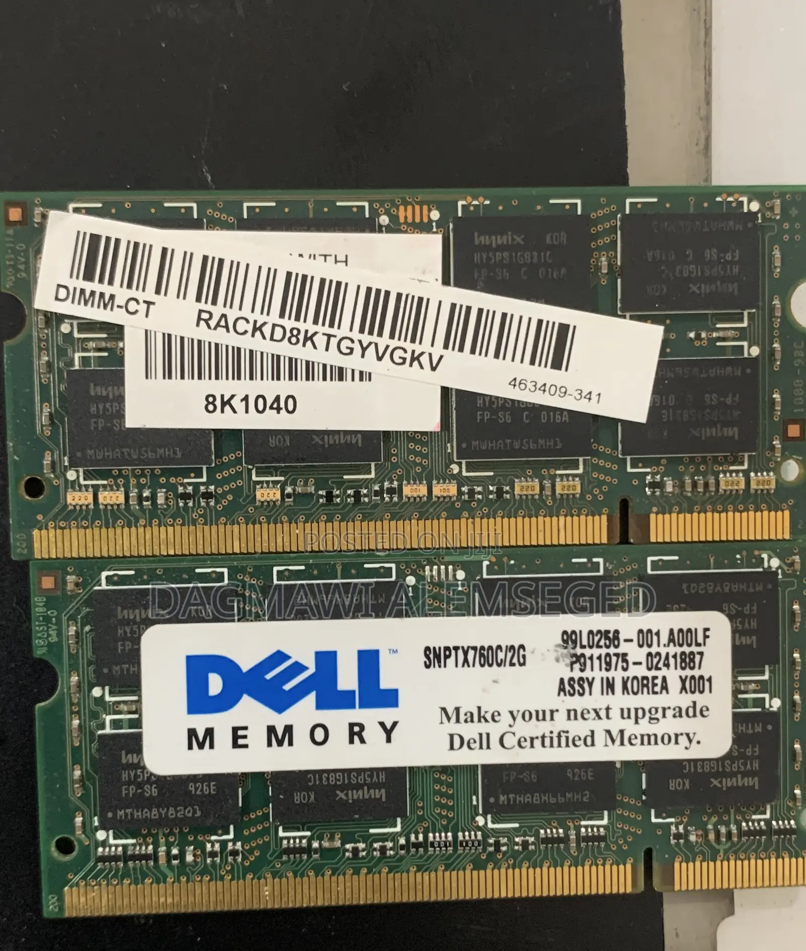 2GB Laptop RAM (Dell Original / DDR2/DDR3)