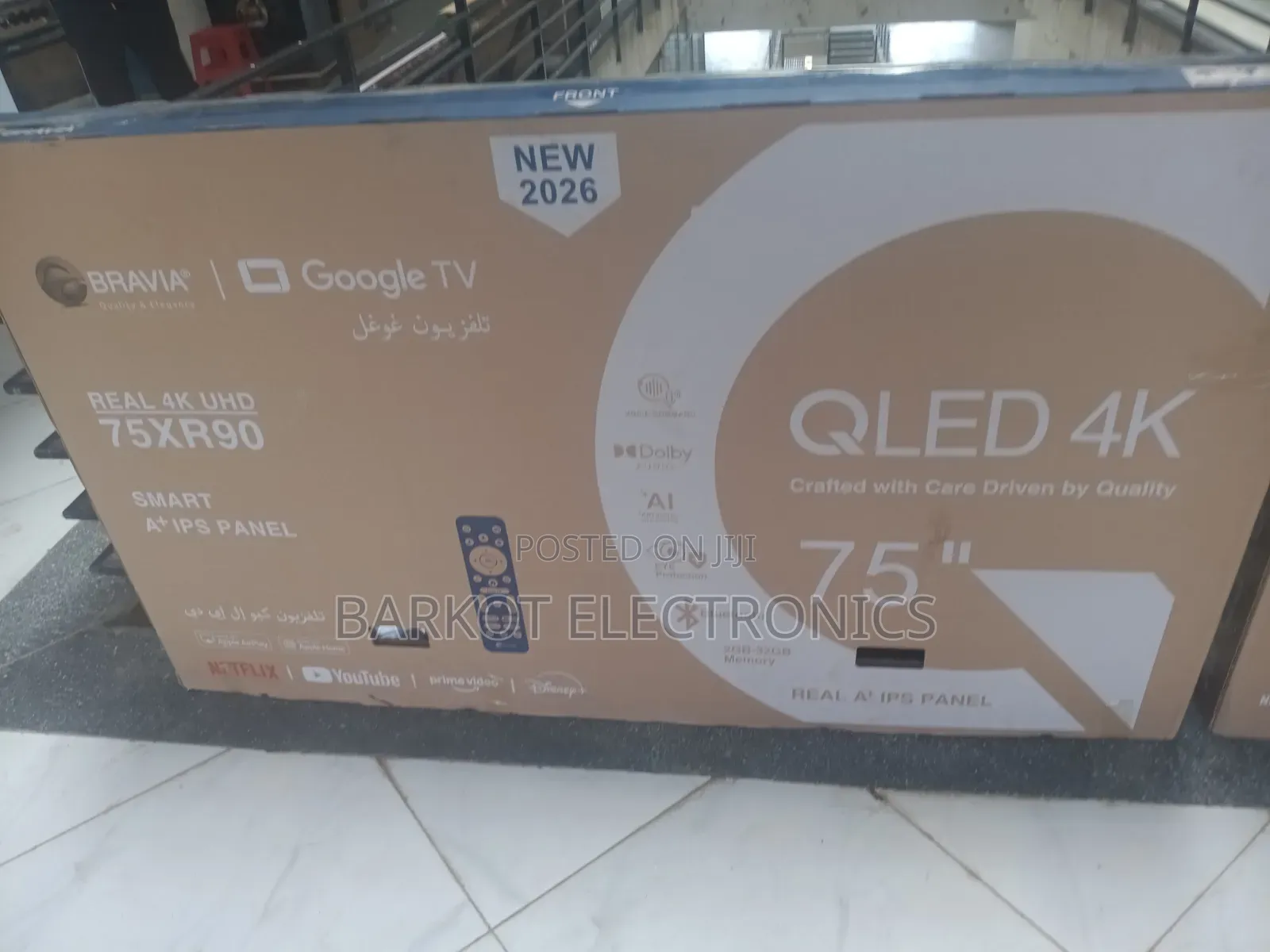 BRAVIA SMART QLED Googel TV 75 Inch Uhd Altra 2026 Framless
