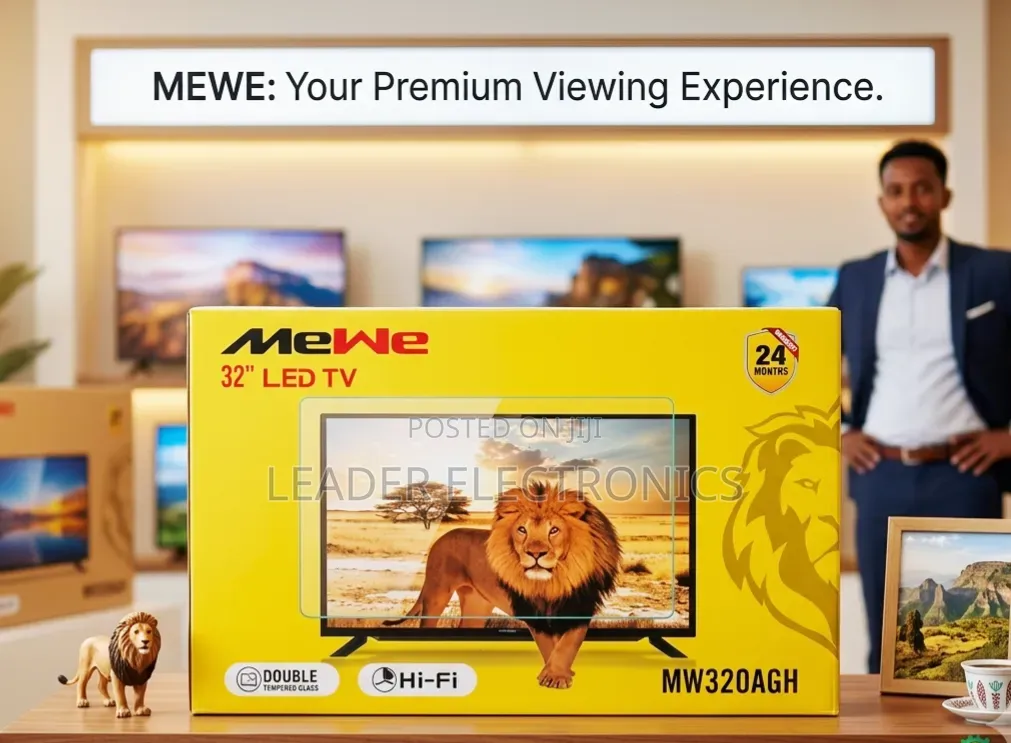Mewe TV 32" LED TV Double Glass TV New Arrival