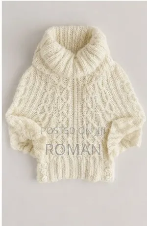 Creamy Chunky Yarn Knit Fabric