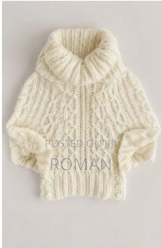 Creamy Chunky Yarn Knit Fabric