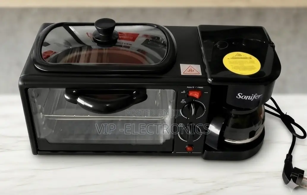 Sonifer Breakfast Maker – Electric Oven, Coffee Maker Griddle Combo