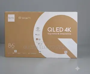 Syinix " QLED TV – Bigger Screen. Better Entertainment.