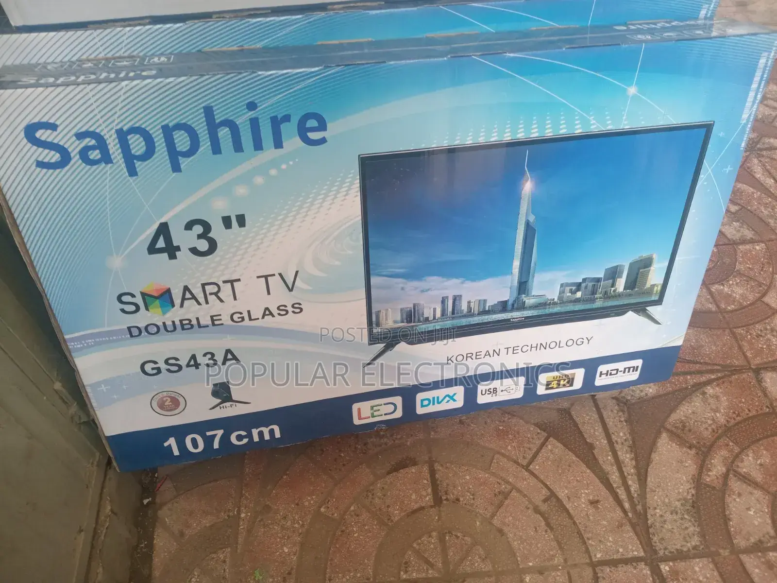 Sapphire 43inch TV Smart Android
