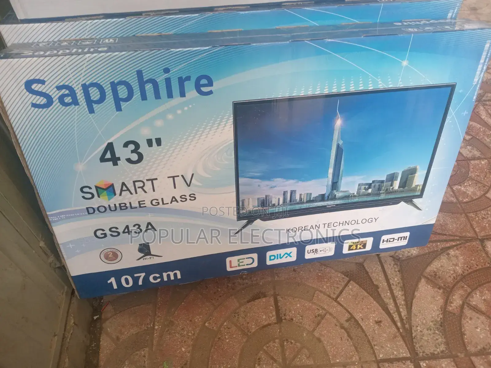 Sapphire 43inch TV Smart Android