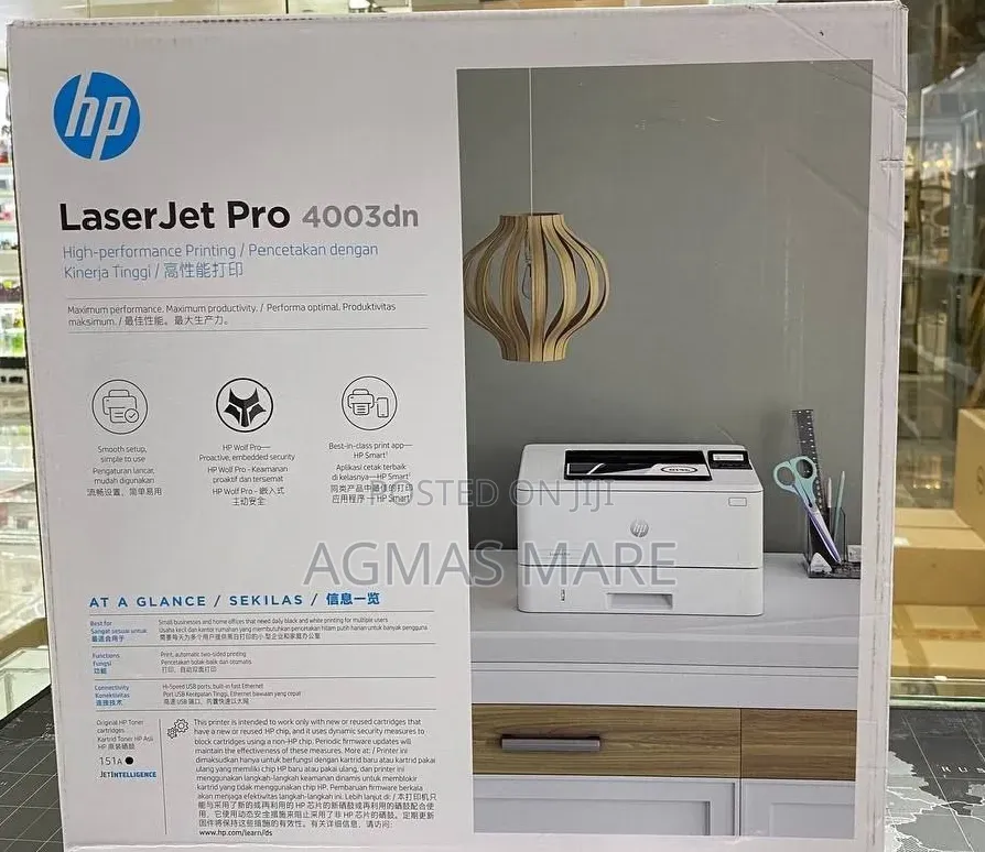 HP LaserJet Pro 4003dn : • Print Technology: Laser 0 Birr
