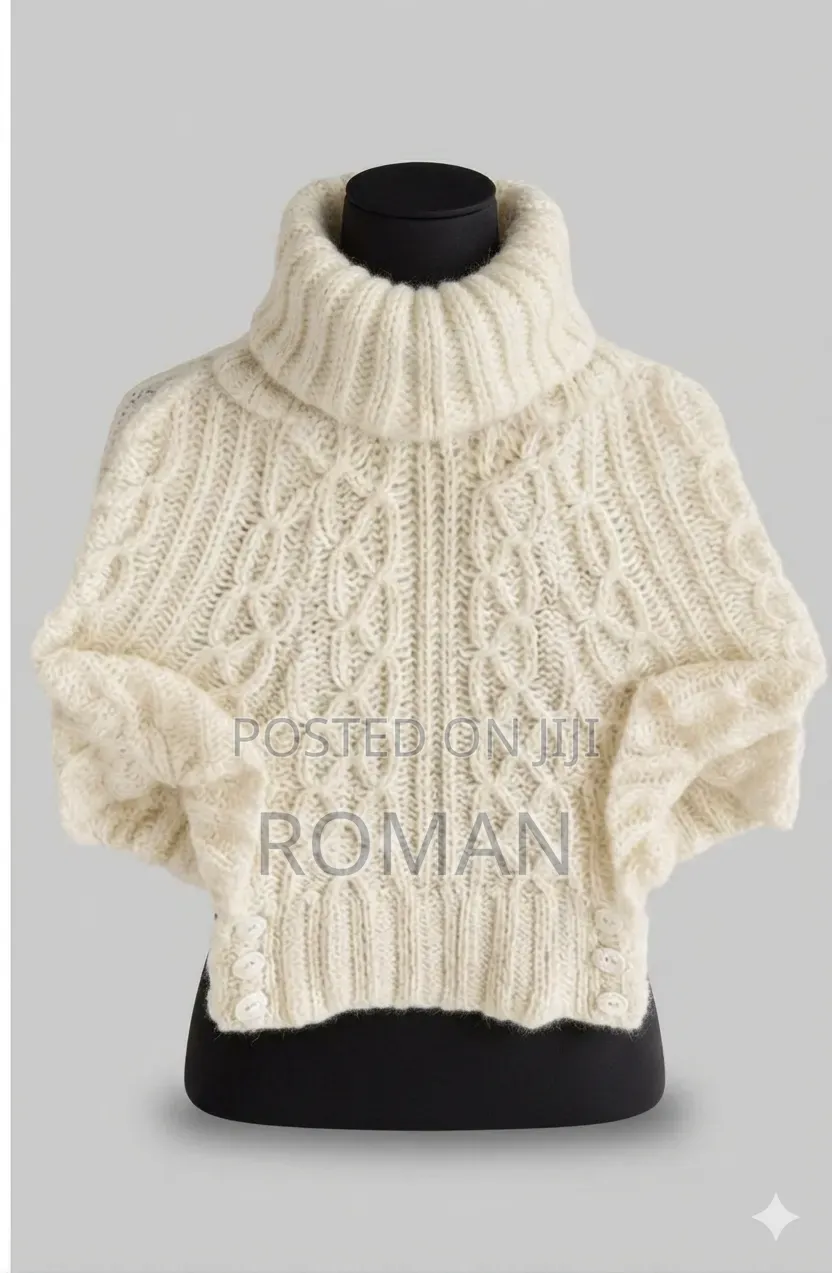 Creamy Chunky Yarn Knit Fabric