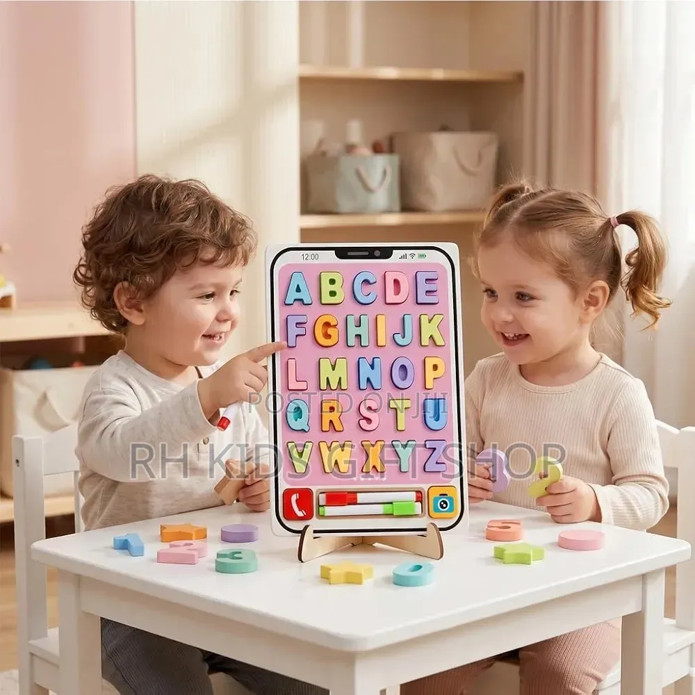 2 in 1 ABC Wooden Board Tracing Board