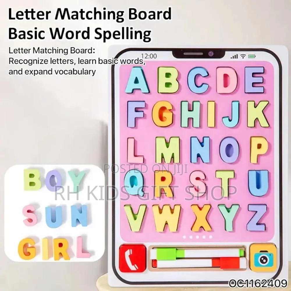 2 in 1 ABC Wooden Board Tracing Board