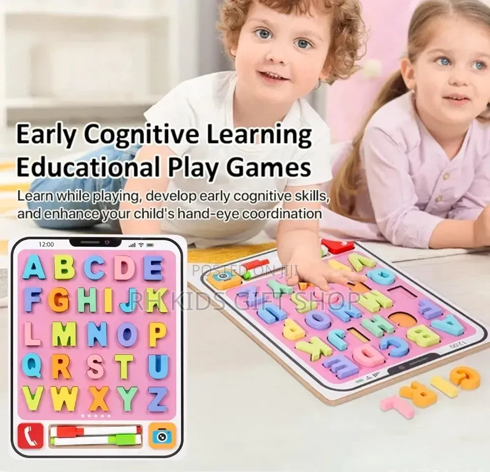 2 in 1 ABC Wooden Board Tracing Board