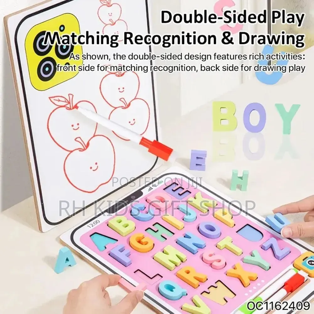 2 in 1 ABC Wooden Board Tracing Board
