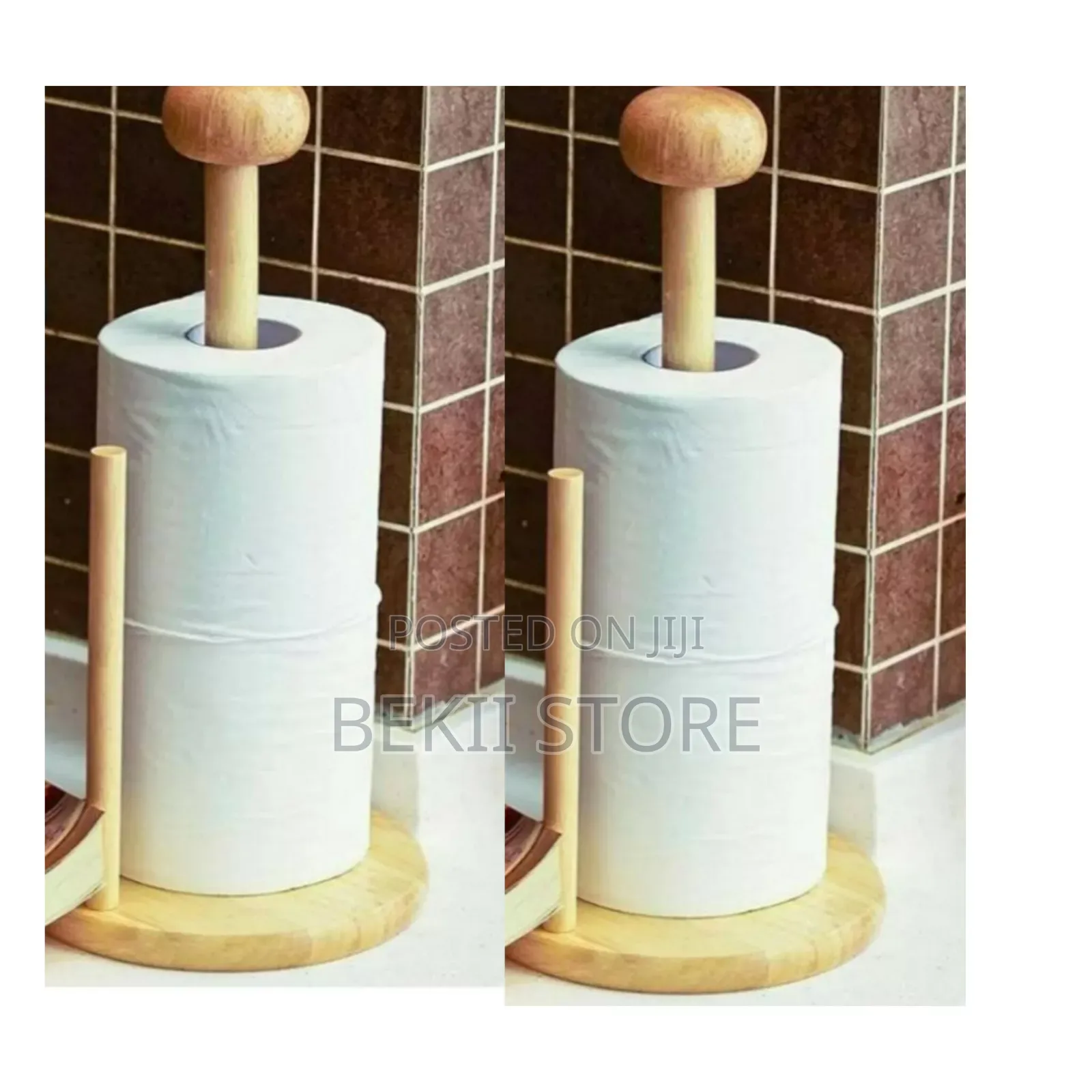 Luxury Wood Paper Towel Holder የእንጨት ሶፍት ማስቀመጫ
