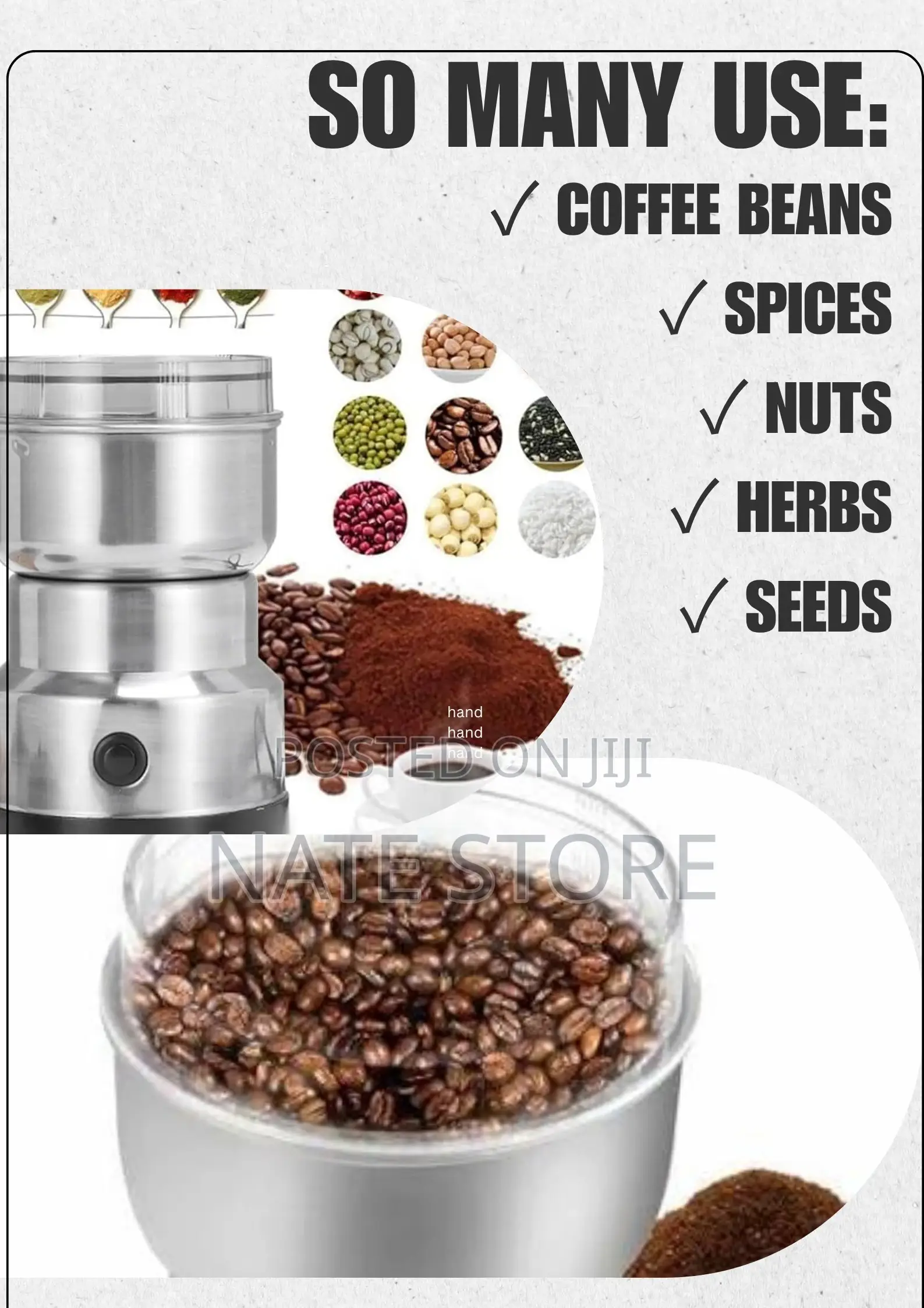 Nima 4-Blade Cofffe and Spice Grinder