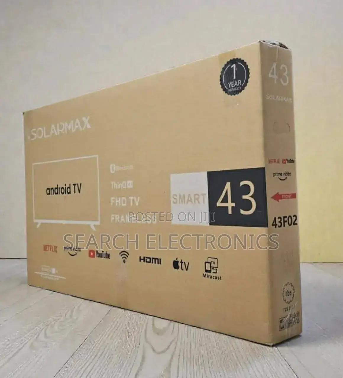 Solarmax 43onch Fremless Google Televishion