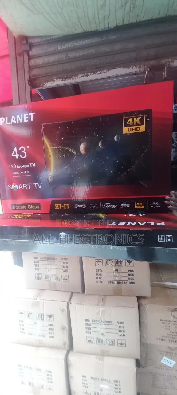 Planet 43-Inch Double Glass Smart TV
