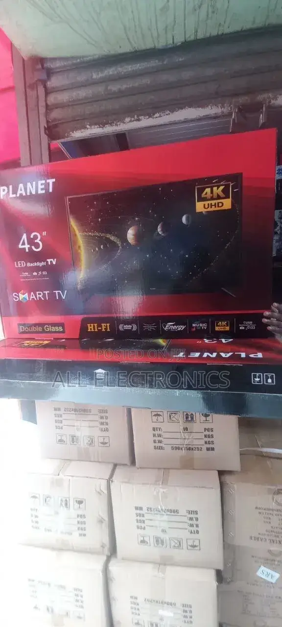 Planet 43-Inch Double Glass Smart TV