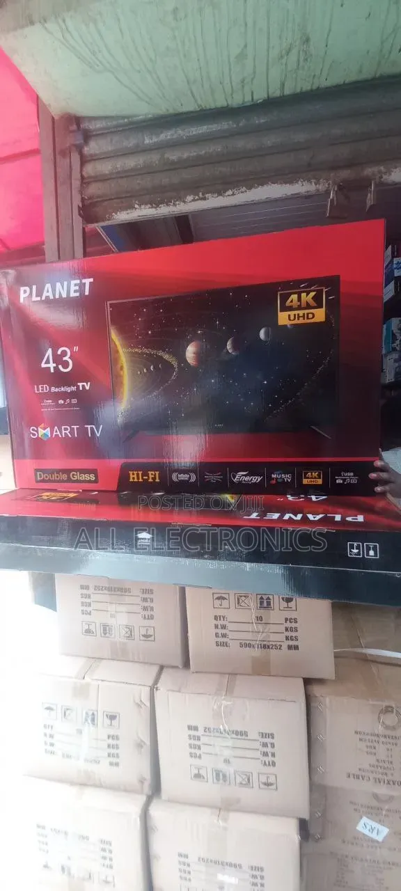Planet 43-Inch Double Glass Smart TV