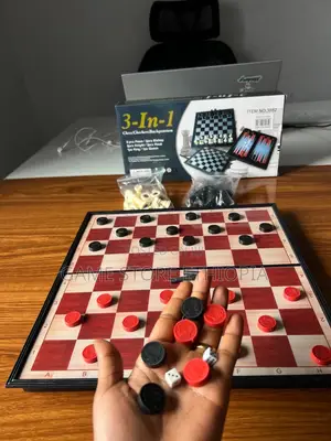 3in1 Magnetic Chess+ Checkers + Backgammon 3በ1 ማግኔቲክ [ ቼዝ + ዳማ +ባክጋመን
