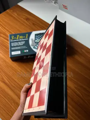 3in1 Magnetic Chess+ Checkers + Backgammon 3በ1 ማግኔቲክ [ ቼዝ + ዳማ +ባክጋመን