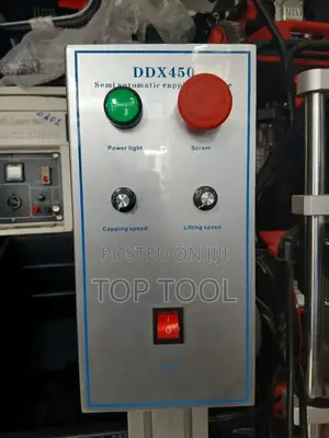 ፡ይህ መሳሪያ DDX450 ከፊል-አውቶማቲክ (Semi-Automatic) የጠርሙስ ክዳን መዝጊያ (Capping