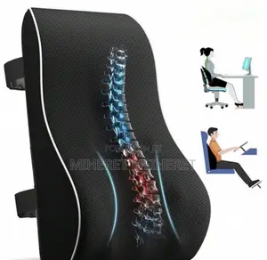 1pc Memory Foam Lumbar Support Cushion, Comfortable Backrest Pillow