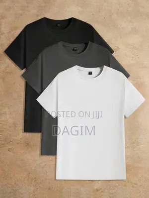 Premium European Standard Cotton T-Shirts | Black, Grey White