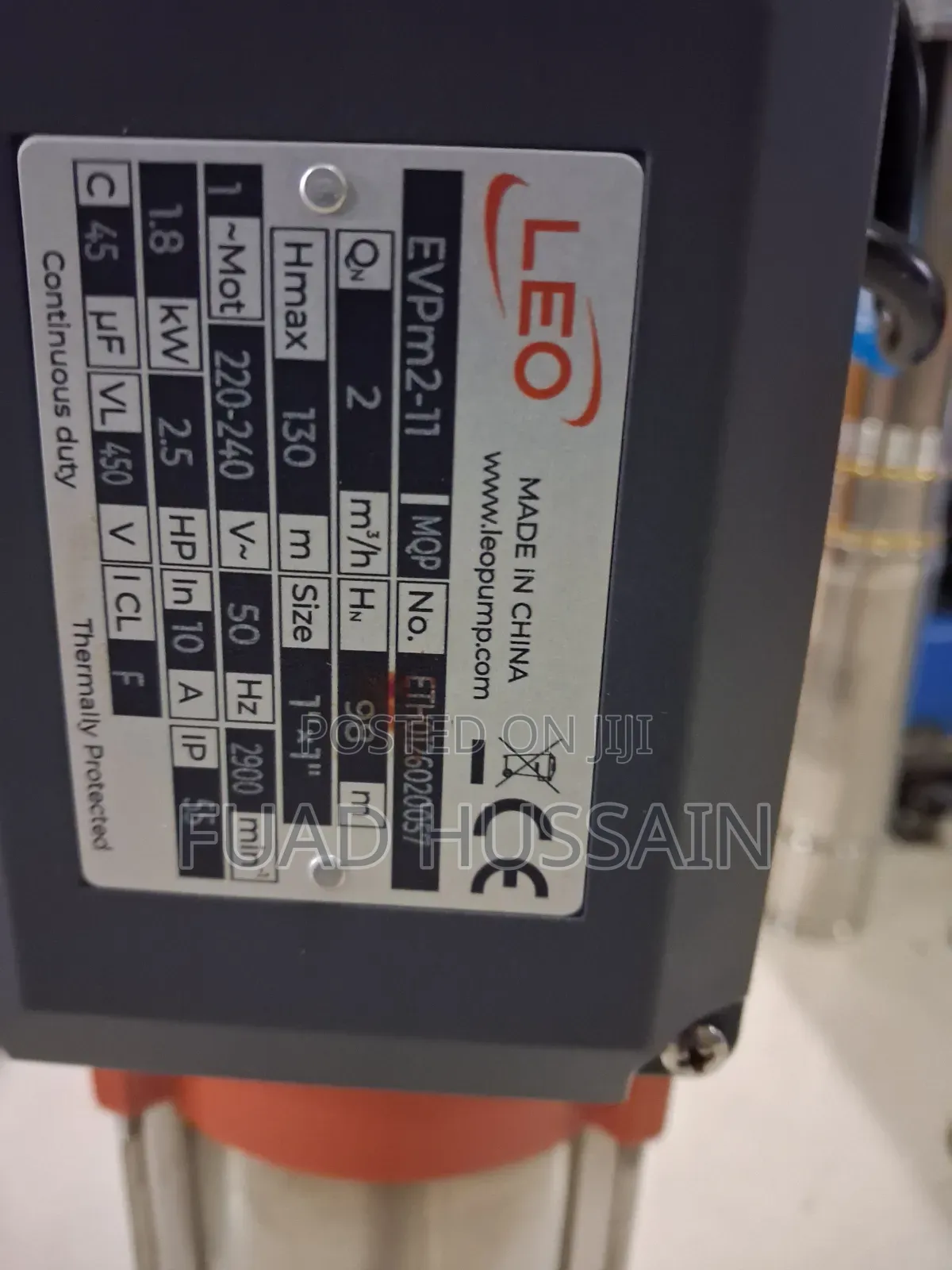 Leo Vertikal Pump 2.5hp