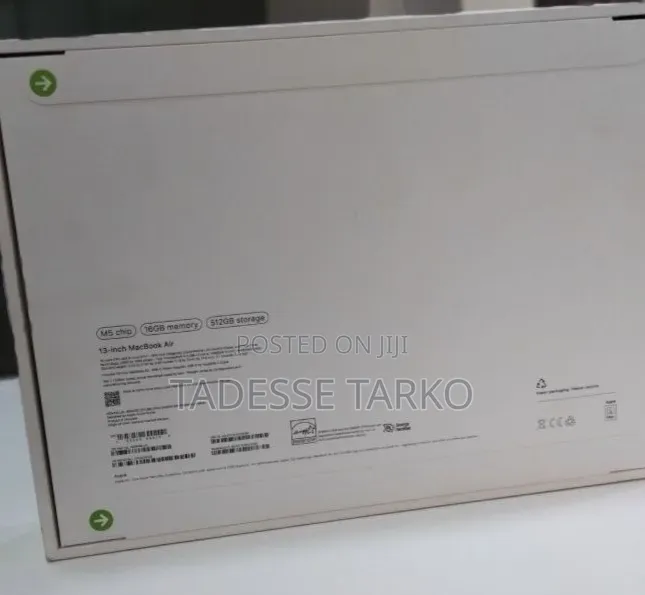 New Laptop Apple MacBook Air 2026 M5 16GB Apple M5 SSD 512GB