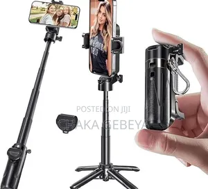 P15 Mini Tripod–Bluetooth Remote,Multi-Function Clamp,42cm Extendable