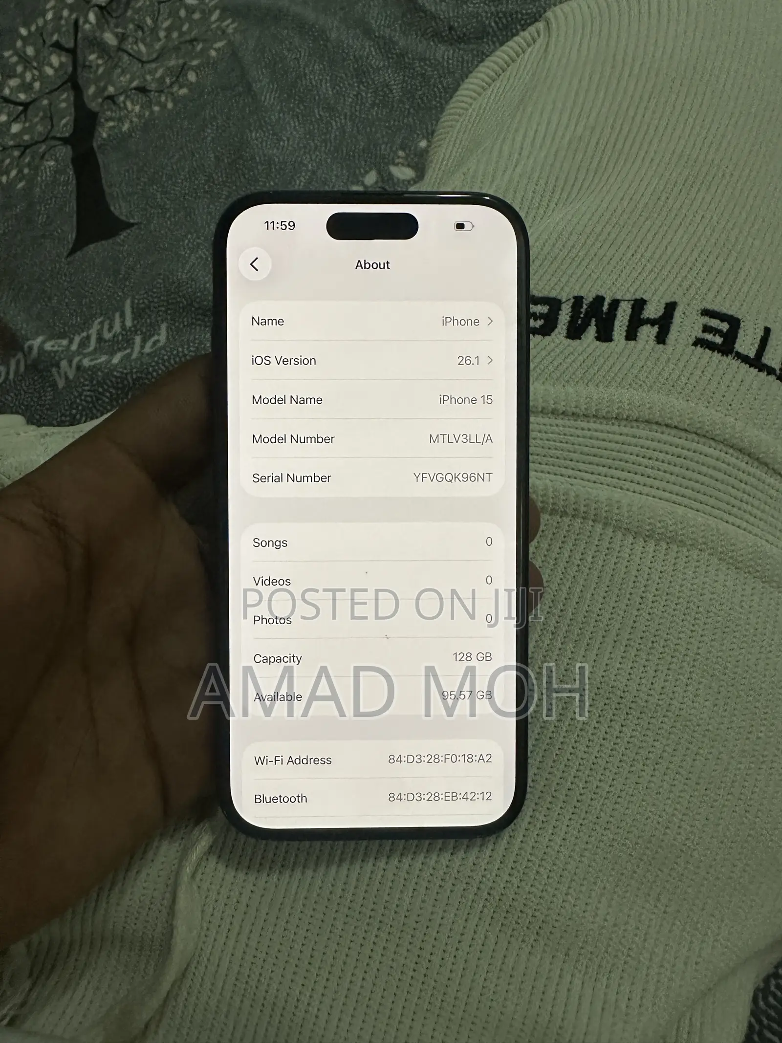 Apple iPhone 15 128 GB Black