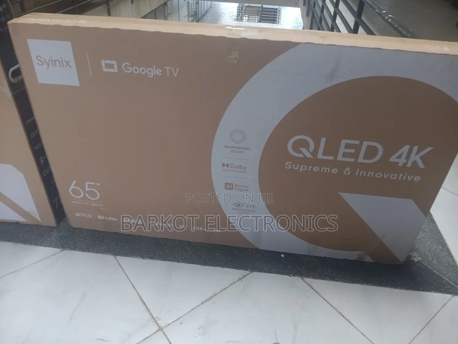 Syinix Smart Qled Googel TV 65 Inch Andraid Framless 2026 Auality